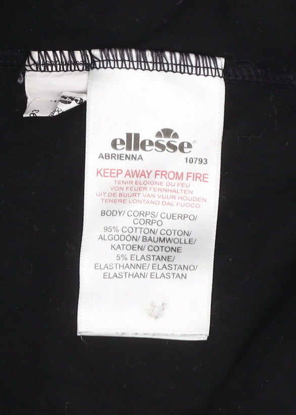 Womens UK Size 12 ellesse  Ankle Black Leggings