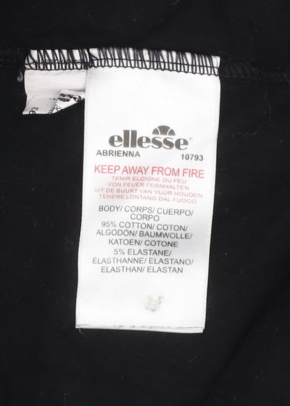 Womens UK Size 12 ellesse  Ankle Black Leggings