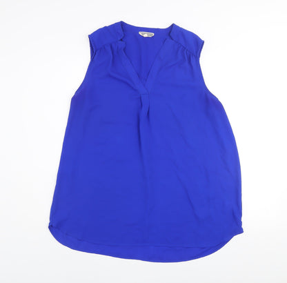 Womens UK Size XL Pleione Blue Basic Blouse