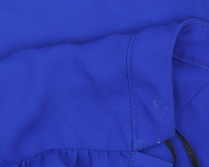 Womens UK Size XL Pleione Blue Basic Blouse
