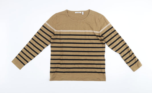 Womens UK Size M Punt Roma Beige Pullover Jumper