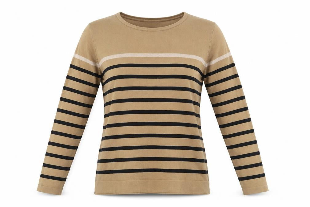 Womens UK Size M Punt Roma Beige Pullover Jumper