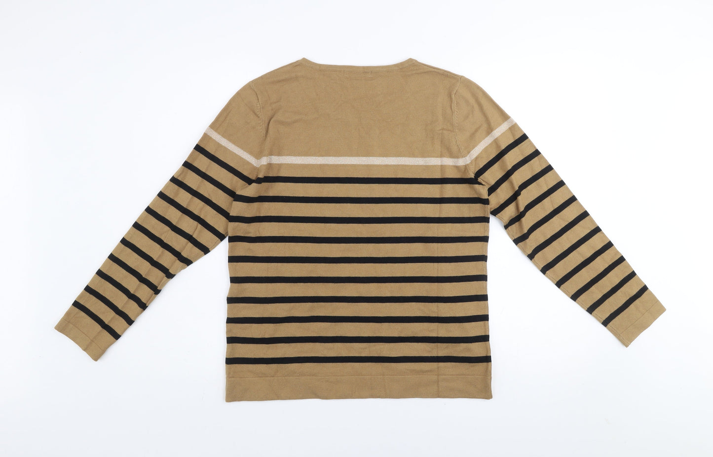 Womens UK Size M Punt Roma Beige Pullover Jumper