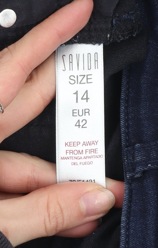 Womens UK Size 14 Savida Slim Fit Skinny Blue Jeans