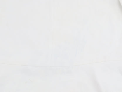 F&F Women’s White Flared Sleeve Peplum Blouse Size 12