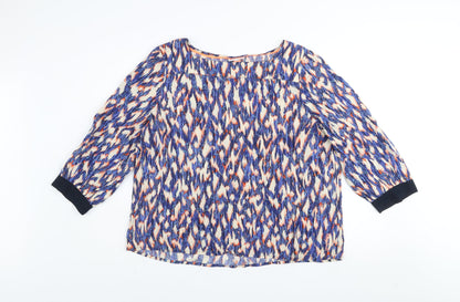 Womens UK Size 16 Street One Multicoloured Tunic Blouse