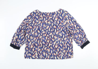 Womens UK Size 16 Street One Multicoloured Tunic Blouse