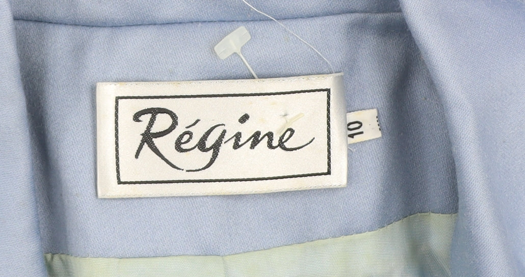 Womens UK Size 10 Régine Blue Overcoat