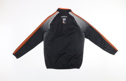 Masita Boys Black 13-14 Years 1/4 Zip Sports Sweatshirt