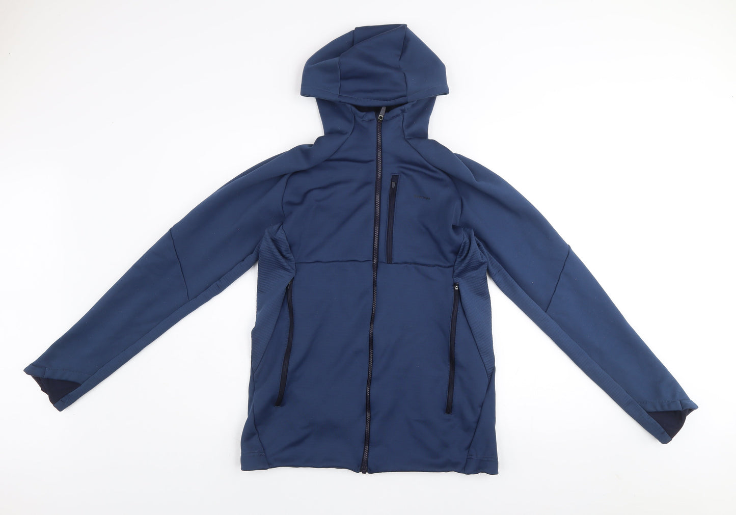 Decathlon Men's Blue L Softshell Hooded Activewear Jacket Size L