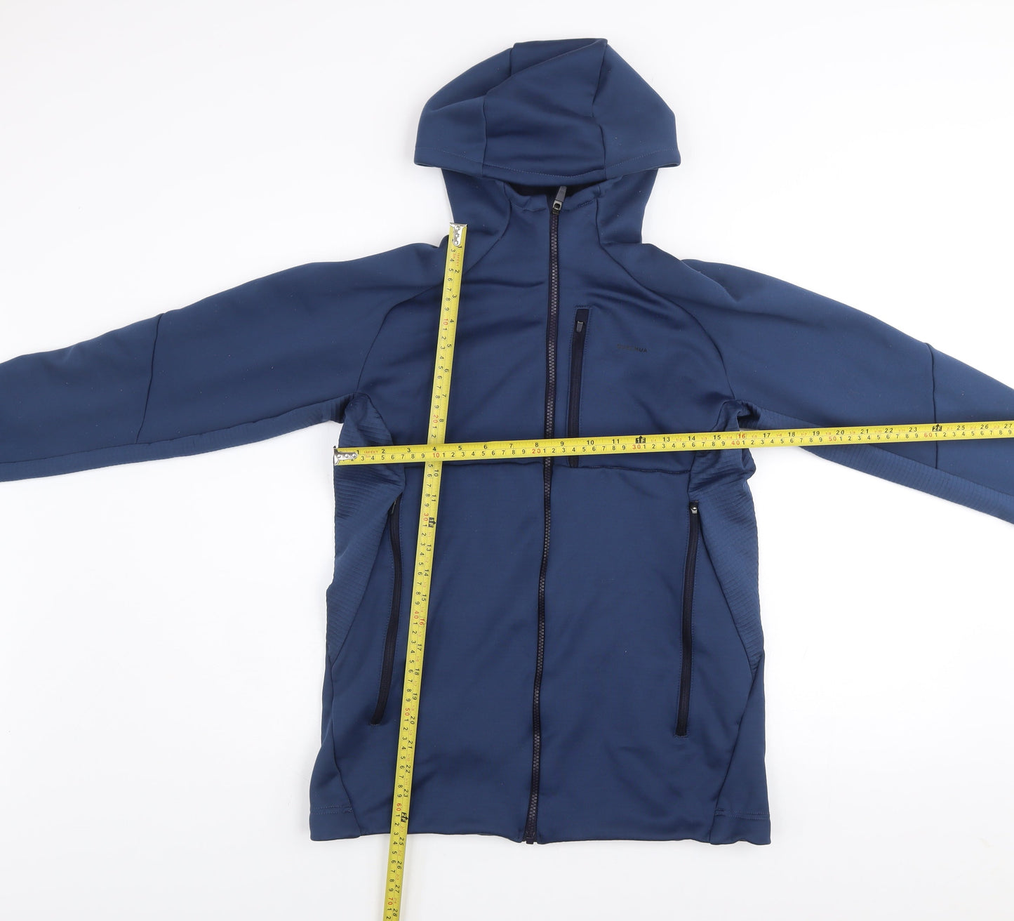 Decathlon Men's Blue L Softshell Hooded Activewear Jacket Size L