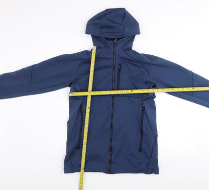 Decathlon Men's Blue L Softshell Hooded Activewear Jacket Size L