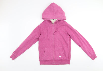 Womens UK Size M Fishbone Pink Gym & Training Walking Casual Jacket