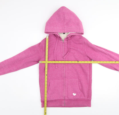 Womens UK Size M Fishbone Pink Gym & Training Walking Casual Jacket