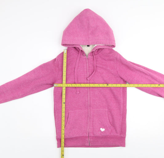 Womens UK Size M Fishbone Pink Gym & Training Walking Casual Jacket