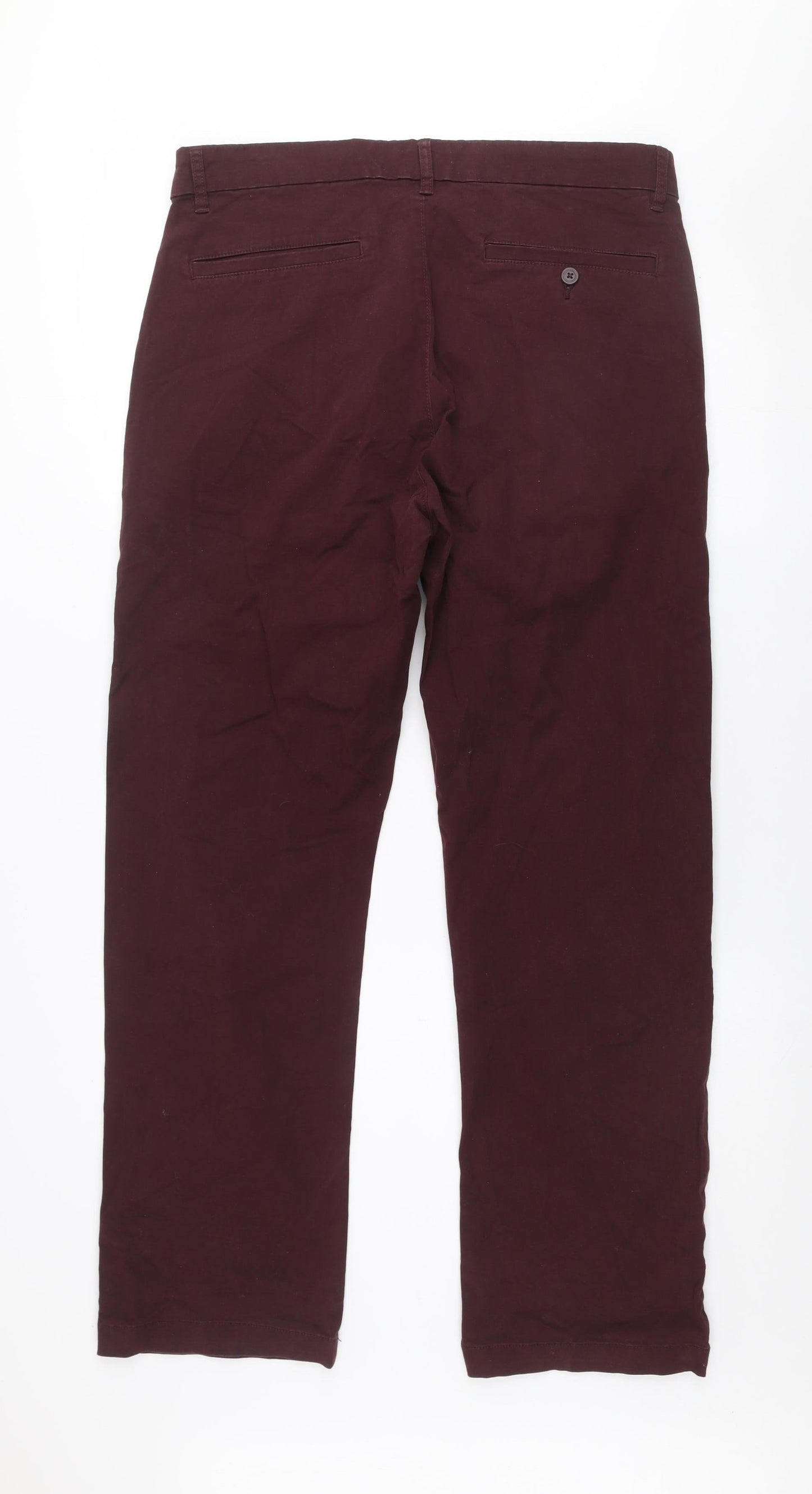 Dunnes Stores Men's Brown 34R Chino Trousers Cotton Blend