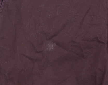 Dunnes Stores Men's Brown 34R Chino Trousers Cotton Blend