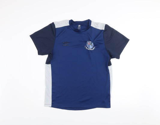 Mens UK Size M Umbro Blue Football Gym & Training T-Shirt