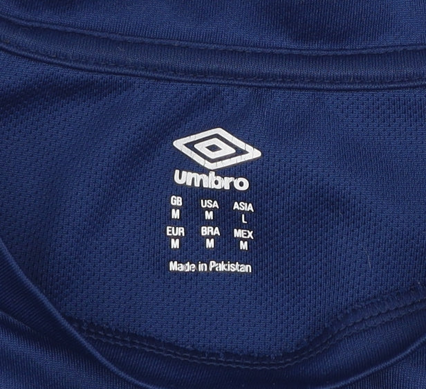 Mens UK Size M Umbro Blue Football Gym & Training T-Shirt
