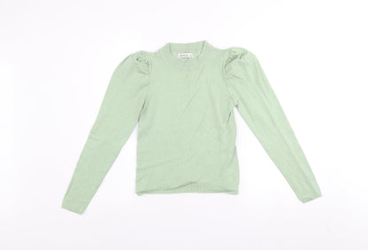 Womens UK Size 8 Stradivarius Green Pullover Jumper