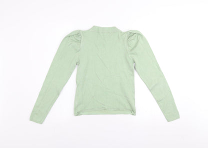 Womens UK Size 8 Stradivarius Green Pullover Jumper