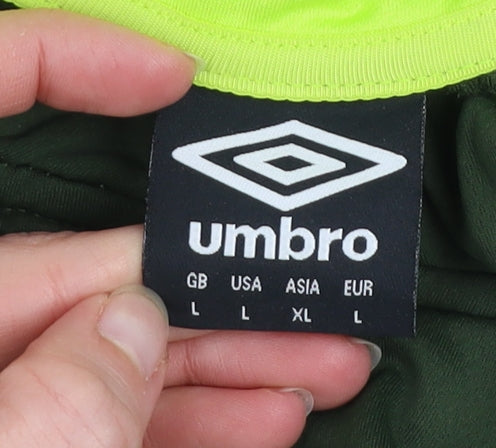 Mens UK Size L Umbro Green Pullover Sweatshirt