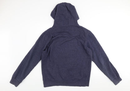 Mens UK Size L Dunnes Blue Pullover Hoodie