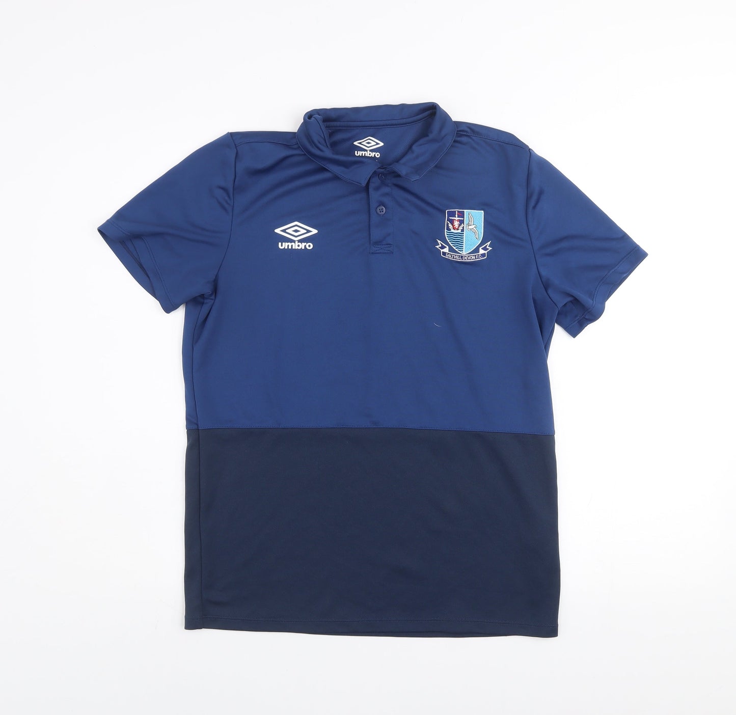 Mens UK Size M Umbro Blue FootballGym & TrainingRunning & Jogging Polo