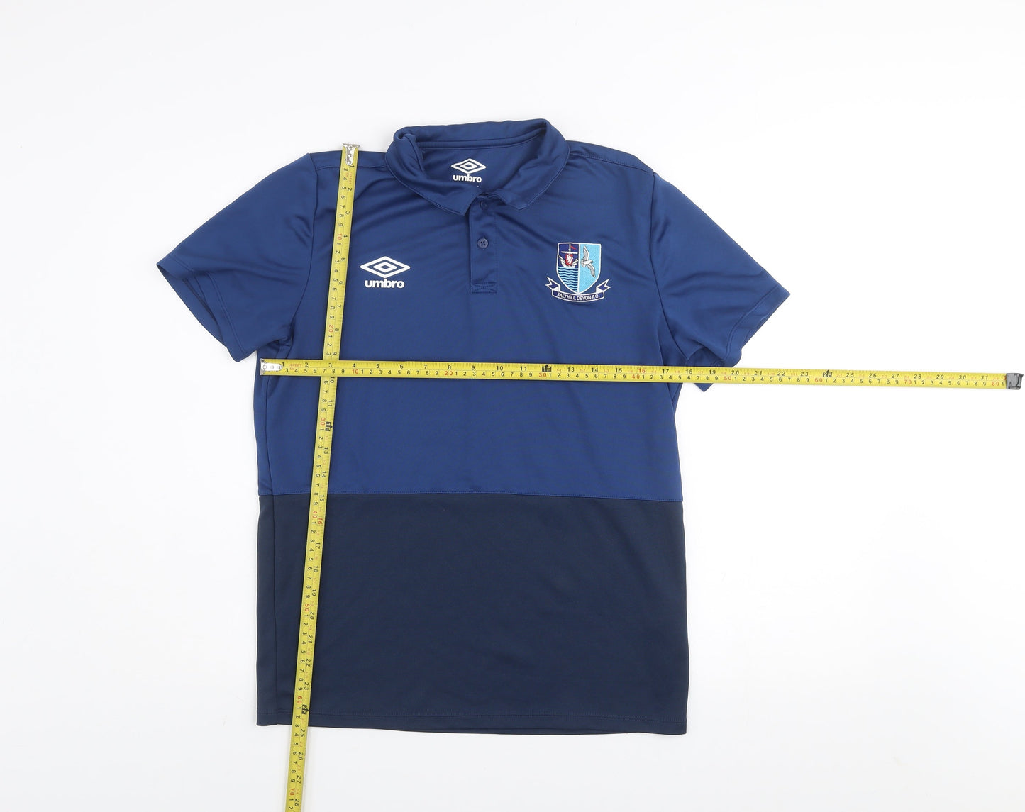 Mens UK Size M Umbro Blue FootballGym & TrainingRunning & Jogging Polo