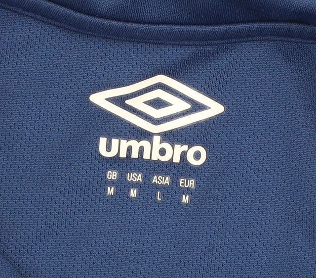 Mens UK Size M Umbro Blue FootballGym & TrainingRunning & Jogging Polo