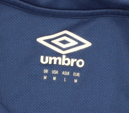 Mens UK Size M Umbro Blue FootballGym & TrainingRunning & Jogging Polo
