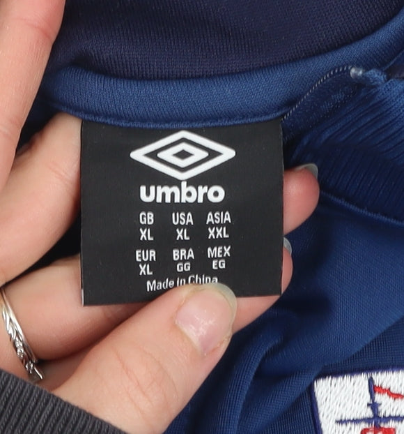 Mens UK Size XL Umbro Blue Football Gym & Training Running & Jogging Jacket