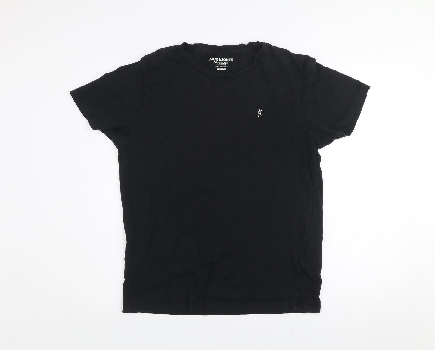 Mens UK Size M JACK & JONES Black  T-Shirt