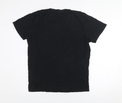 Mens UK Size M JACK & JONES Black  T-Shirt