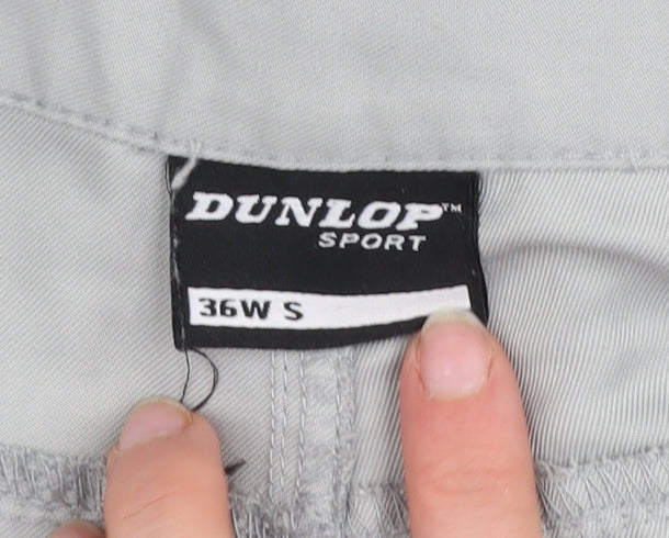 Dunlop Men’s Grey Chino Trousers Size S 36W Regular Fit Casual