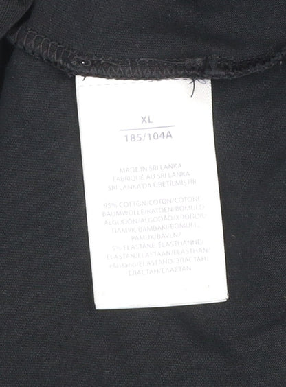 Ralph Lauren Men's Black XL Stretch Cotton Crew Neck T-Shirt