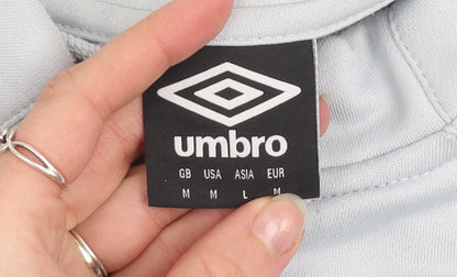 Mens UK Size M Umbro Blue 1/4 Zip Sweatshirt