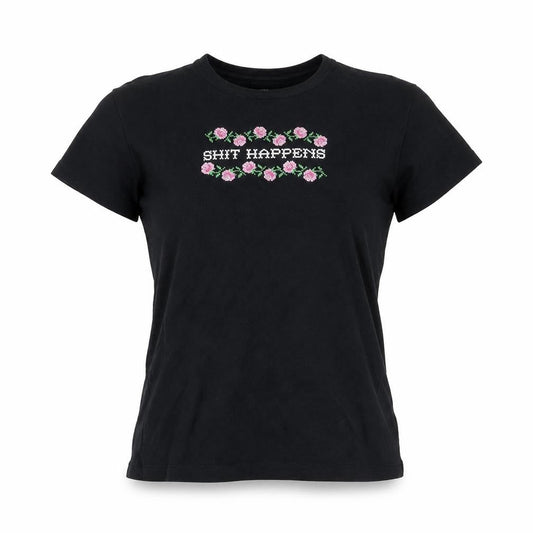 Womens UK Size S Urban Outfitters Black Basic T-Shirt