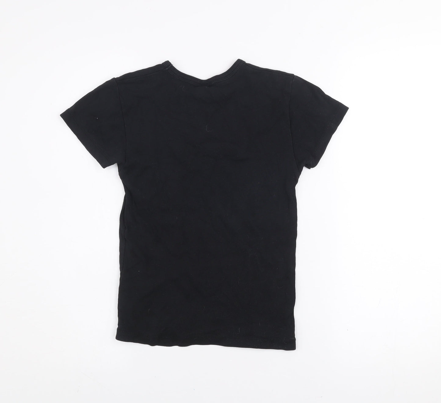 Womens UK Size S Urban Outfitters Black Basic T-Shirt