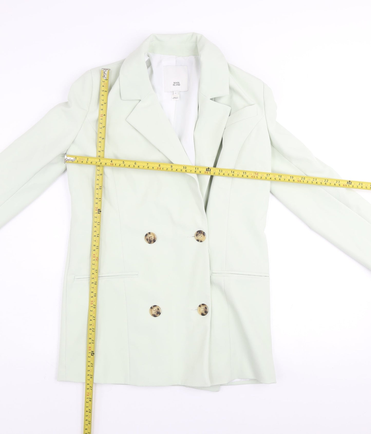 Womens UK Size 6 River Island Green Blazer