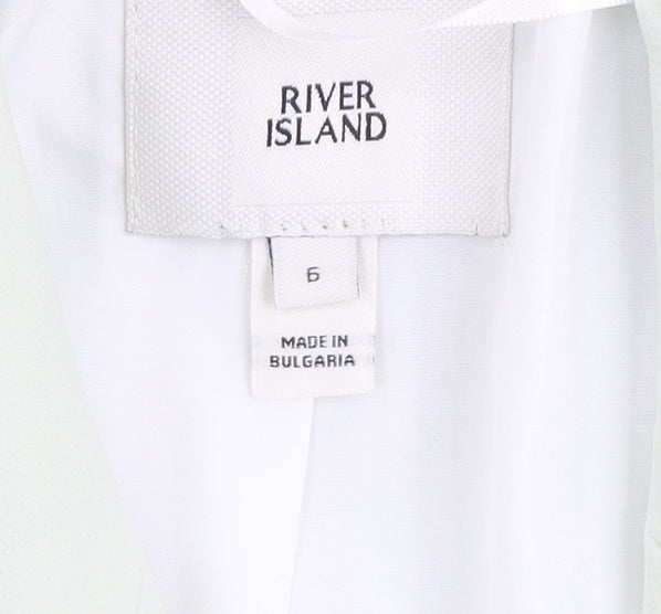 Womens UK Size 6 River Island Green Blazer