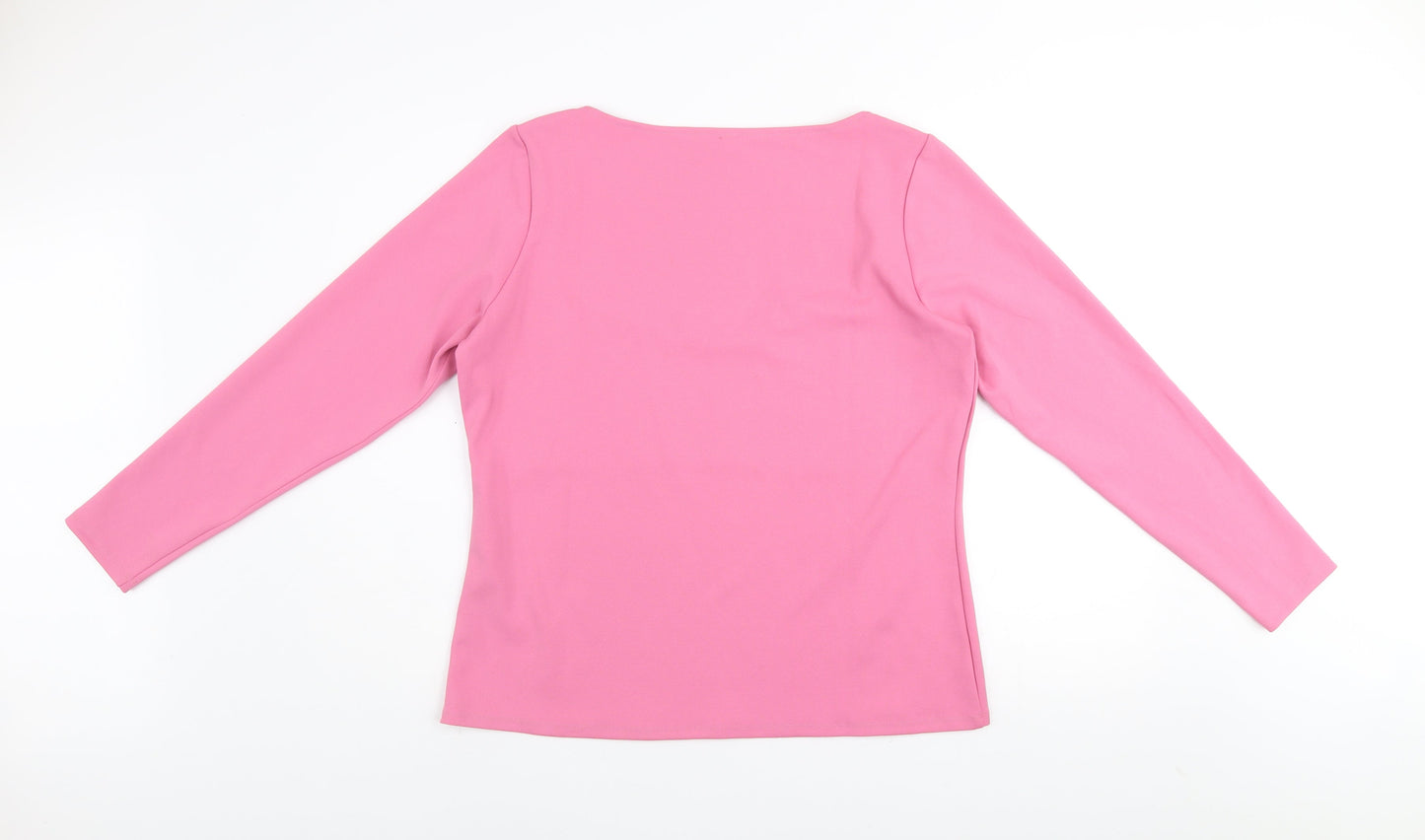 Womens UK Size XL H&M Pink Basic T-Shirt