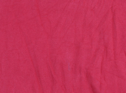 Tommy Hilfiger Men's Red Cotton Crew Neck Pullover Jumper XL