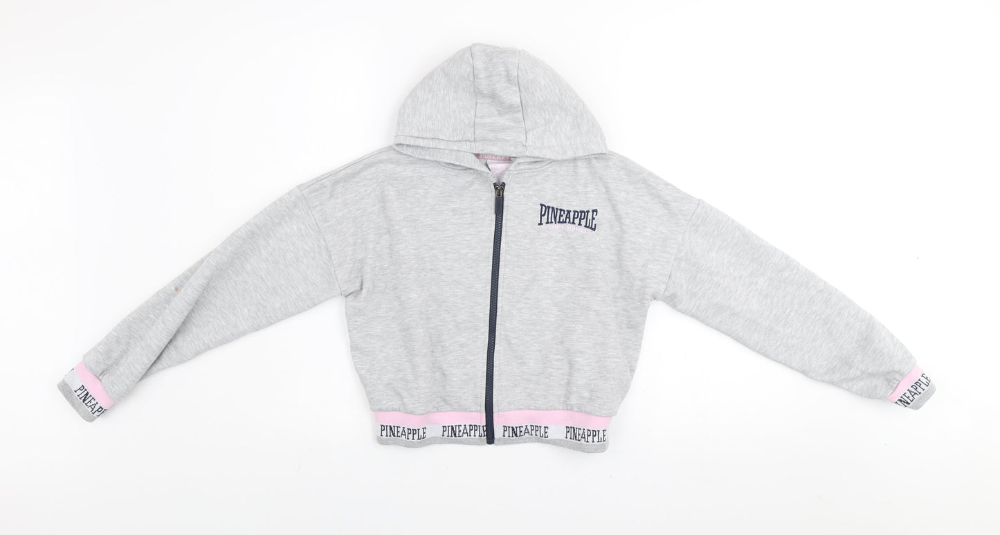 Girls UK Size 10-11 Years Pineapple Grey Basic Jacket