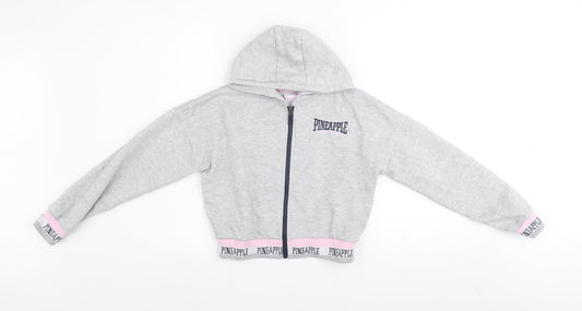 Girls UK Size 10-11 Years Pineapple Grey Basic Jacket