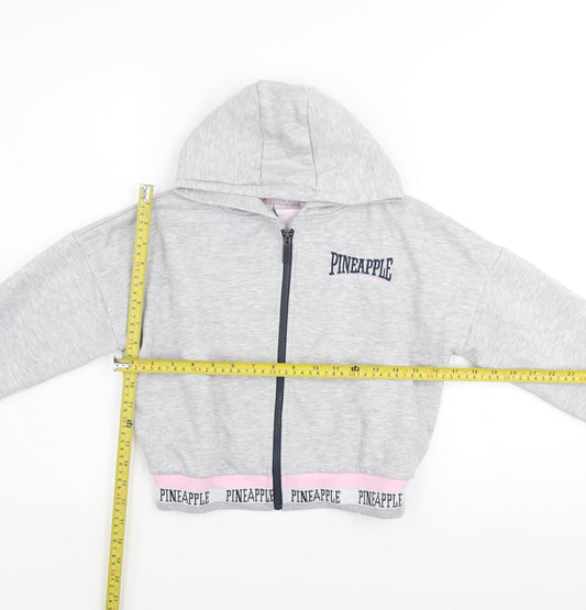 Girls UK Size 10-11 Years Pineapple Grey Basic Jacket