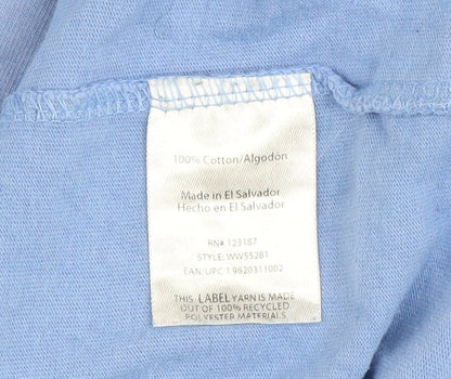 Wrangler Men's Blue 2XLT Workwear Cotton Crew Neck T-Shirt