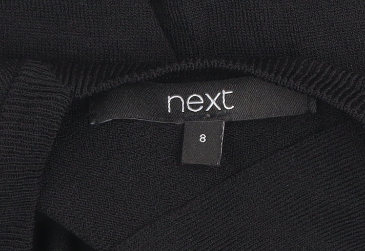 Womens UK Size 8 NEXT Black Basic Blouse