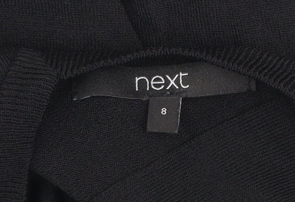 Womens UK Size 8 NEXT Black Basic Blouse