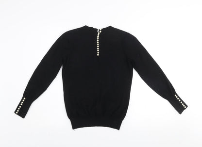 Womens UK Size 10 Savida Black Pullover Jumper